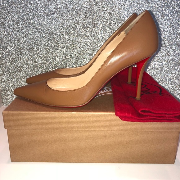 🔴SOLD🔴 Louboutin “Apostrophy” Pump 85 Kid 38.5 - Picture 3 of 8
